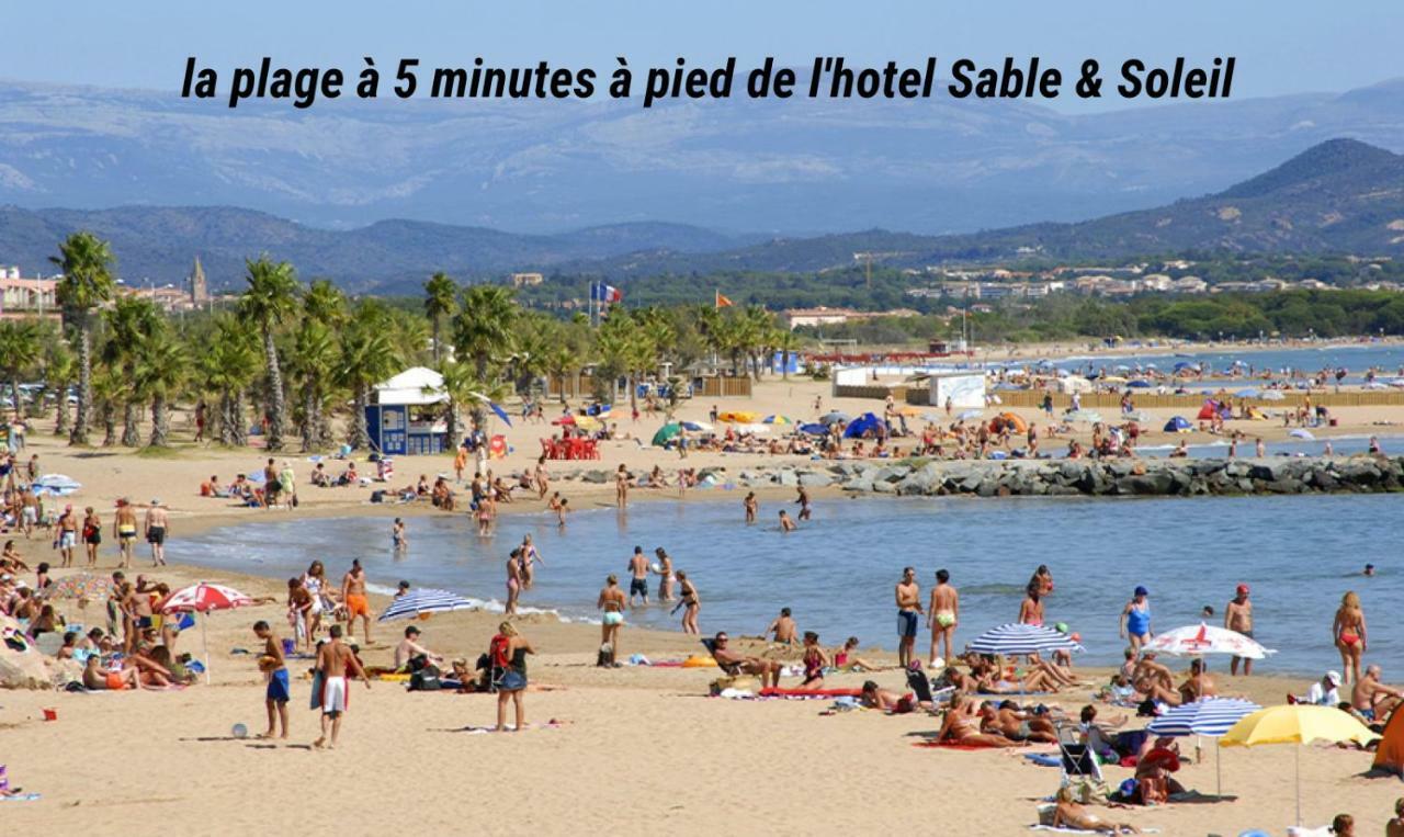 Hotel Sable Et Soleil - Port, Plage Et Jacuzzi Prive Frejus Exterior photo